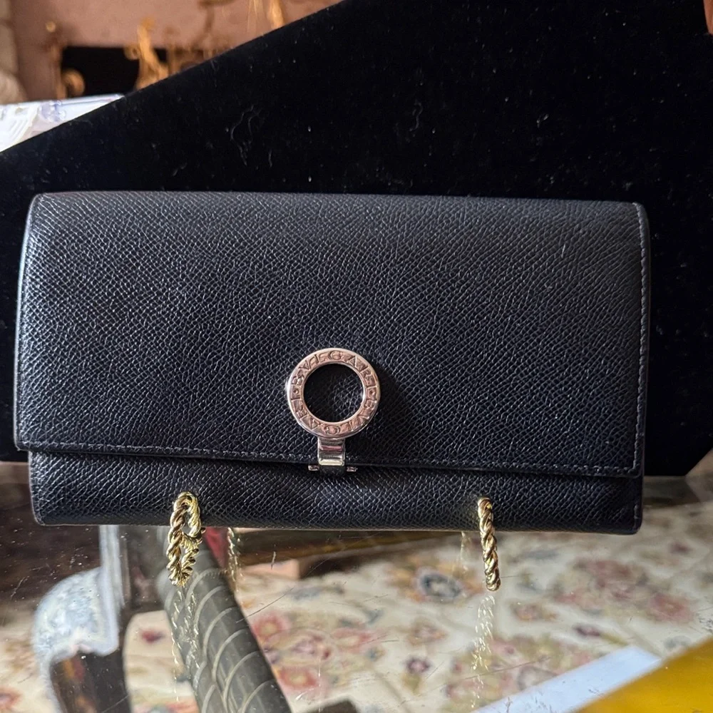 Bulgaria Black Leather Wallet - - Picture 1 of 9